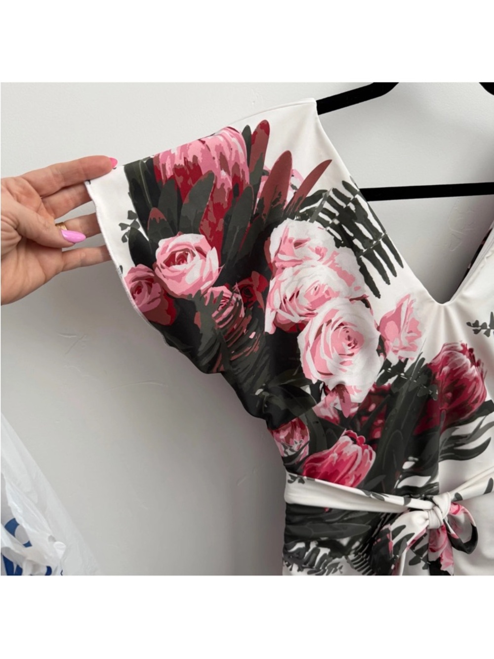 Albion White Floral One-Piece Swimsuit - Picture 7 of 10